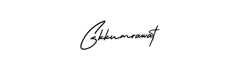 Create a beautiful signature design for name Gkkumrawat. With this signature (AmerikaSignatureDemo-Regular) fonts, you can make a handwritten signature for free. Gkkumrawat signature style 3 images and pictures png