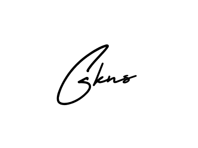Design your own signature with our free online signature maker. With this signature software, you can create a handwritten (AmerikaSignatureDemo-Regular) signature for name Gkns. Gkns signature style 3 images and pictures png