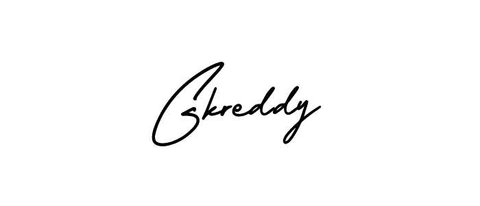 Make a beautiful signature design for name Gkreddy. With this signature (AmerikaSignatureDemo-Regular) style, you can create a handwritten signature for free. Gkreddy signature style 3 images and pictures png