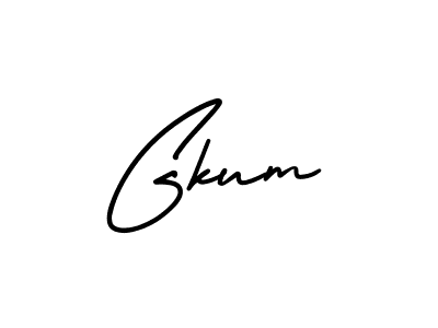 Design your own signature with our free online signature maker. With this signature software, you can create a handwritten (AmerikaSignatureDemo-Regular) signature for name Gkum. Gkum signature style 3 images and pictures png