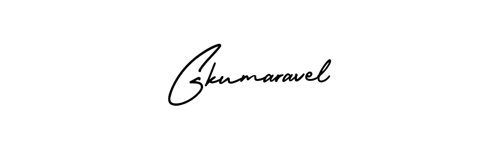 How to make Gkumaravel name signature. Use AmerikaSignatureDemo-Regular style for creating short signs online. This is the latest handwritten sign. Gkumaravel signature style 3 images and pictures png