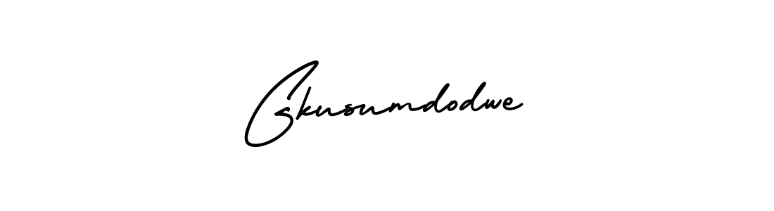 Create a beautiful signature design for name Gkusumdodwe. With this signature (AmerikaSignatureDemo-Regular) fonts, you can make a handwritten signature for free. Gkusumdodwe signature style 3 images and pictures png