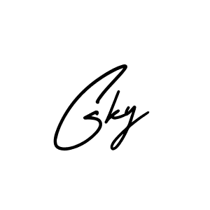 Also we have Gky name is the best signature style. Create professional handwritten signature collection using AmerikaSignatureDemo-Regular autograph style. Gky signature style 3 images and pictures png