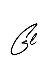 Gl stylish signature style. Best Handwritten Sign (AmerikaSignatureDemo-Regular) for my name. Handwritten Signature Collection Ideas for my name Gl. Gl signature style 3 images and pictures png