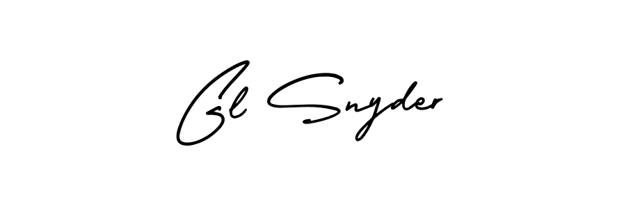 How to Draw Gl Snyder signature style? AmerikaSignatureDemo-Regular is a latest design signature styles for name Gl Snyder. Gl Snyder signature style 3 images and pictures png