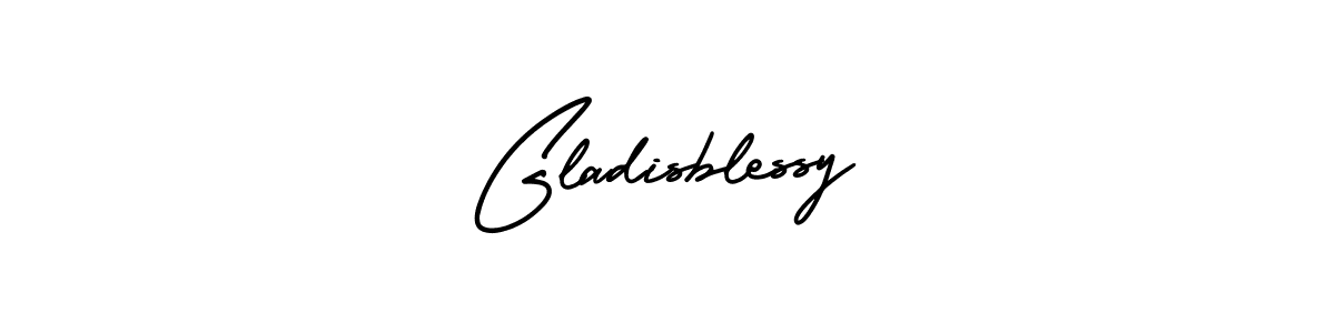 Best and Professional Signature Style for Gladisblessy. AmerikaSignatureDemo-Regular Best Signature Style Collection. Gladisblessy signature style 3 images and pictures png
