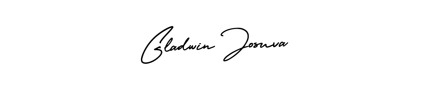 Make a beautiful signature design for name Gladwin Josuva. With this signature (AmerikaSignatureDemo-Regular) style, you can create a handwritten signature for free. Gladwin Josuva signature style 3 images and pictures png