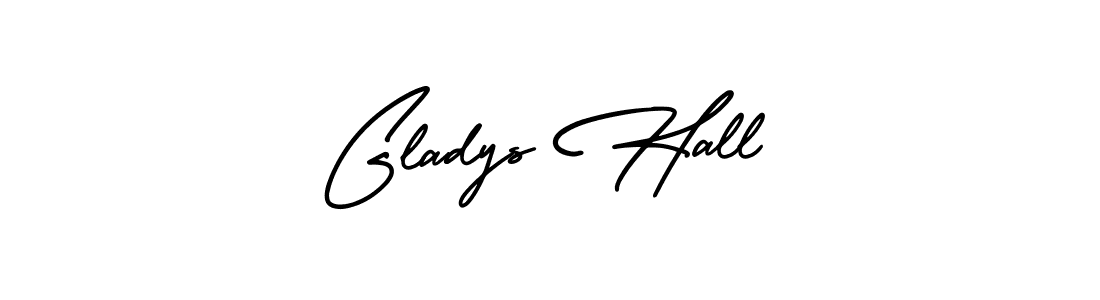 Design your own signature with our free online signature maker. With this signature software, you can create a handwritten (AmerikaSignatureDemo-Regular) signature for name Gladys Hall. Gladys Hall signature style 3 images and pictures png