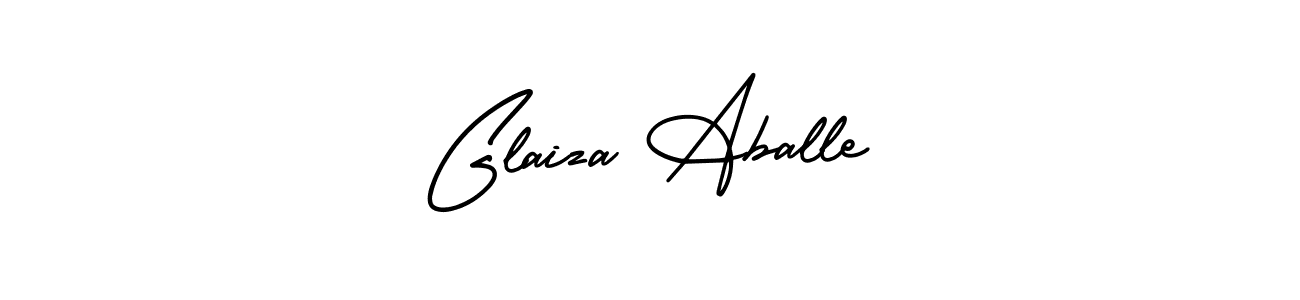 You should practise on your own different ways (AmerikaSignatureDemo-Regular) to write your name (Glaiza Aballe) in signature. don't let someone else do it for you. Glaiza Aballe signature style 3 images and pictures png
