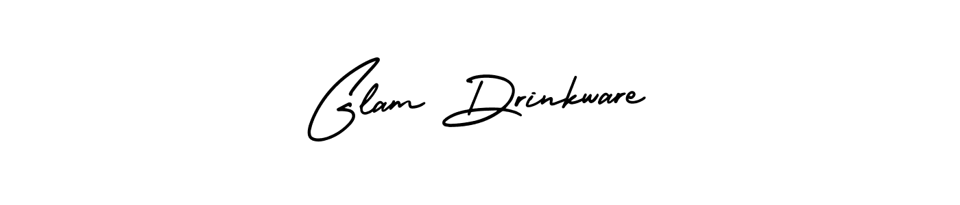 See photos of Glam Drinkware official signature by Spectra . Check more albums & portfolios. Read reviews & check more about AmerikaSignatureDemo-Regular font. Glam Drinkware signature style 3 images and pictures png