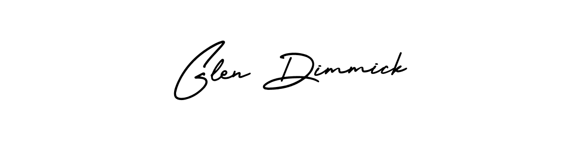 How to make Glen Dimmick name signature. Use AmerikaSignatureDemo-Regular style for creating short signs online. This is the latest handwritten sign. Glen Dimmick signature style 3 images and pictures png