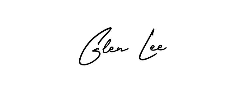 This is the best signature style for the Glen Lee name. Also you like these signature font (AmerikaSignatureDemo-Regular). Mix name signature. Glen Lee signature style 3 images and pictures png