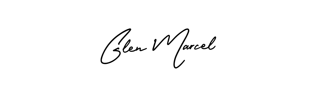 Create a beautiful signature design for name Glen Marcel. With this signature (AmerikaSignatureDemo-Regular) fonts, you can make a handwritten signature for free. Glen Marcel signature style 3 images and pictures png