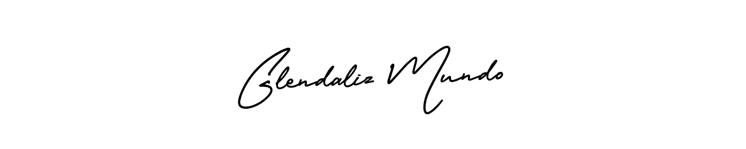 Use a signature maker to create a handwritten signature online. With this signature software, you can design (AmerikaSignatureDemo-Regular) your own signature for name Glendaliz Mundo. Glendaliz Mundo signature style 3 images and pictures png