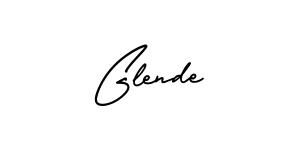 Also we have Glende name is the best signature style. Create professional handwritten signature collection using AmerikaSignatureDemo-Regular autograph style. Glende signature style 3 images and pictures png