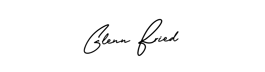How to make Glenn Fried name signature. Use AmerikaSignatureDemo-Regular style for creating short signs online. This is the latest handwritten sign. Glenn Fried signature style 3 images and pictures png