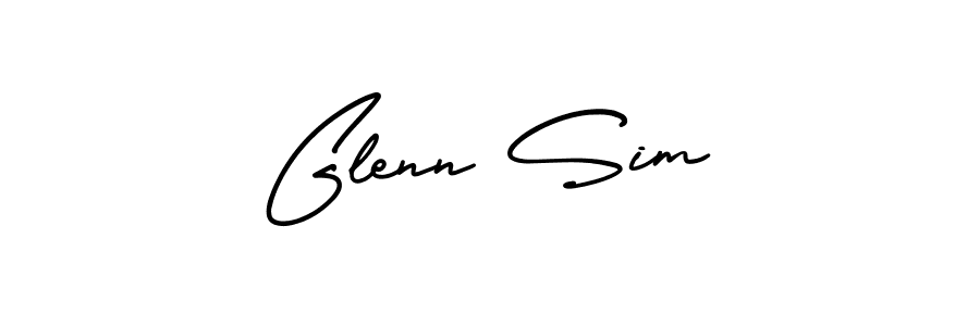 if you are searching for the best signature style for your name Glenn Sim. so please give up your signature search. here we have designed multiple signature styles  using AmerikaSignatureDemo-Regular. Glenn Sim signature style 3 images and pictures png