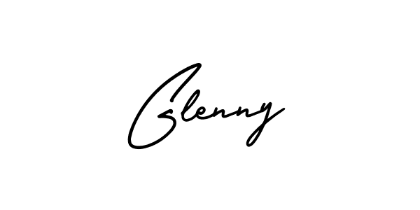 if you are searching for the best signature style for your name Glenny. so please give up your signature search. here we have designed multiple signature styles  using AmerikaSignatureDemo-Regular. Glenny signature style 3 images and pictures png