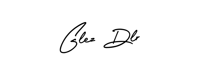 How to make Glez Dlr name signature. Use AmerikaSignatureDemo-Regular style for creating short signs online. This is the latest handwritten sign. Glez Dlr signature style 3 images and pictures png