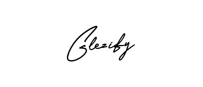 Design your own signature with our free online signature maker. With this signature software, you can create a handwritten (AmerikaSignatureDemo-Regular) signature for name Glezify. Glezify signature style 3 images and pictures png