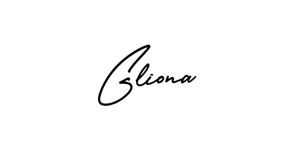 Make a beautiful signature design for name Gliona. With this signature (AmerikaSignatureDemo-Regular) style, you can create a handwritten signature for free. Gliona signature style 3 images and pictures png