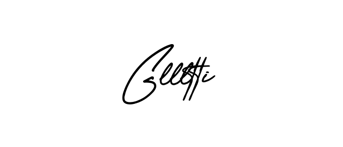 Make a beautiful signature design for name Gllltti. With this signature (AmerikaSignatureDemo-Regular) style, you can create a handwritten signature for free. Gllltti signature style 3 images and pictures png