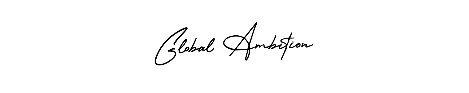 How to make Global Ambition name signature. Use AmerikaSignatureDemo-Regular style for creating short signs online. This is the latest handwritten sign. Global Ambition signature style 3 images and pictures png