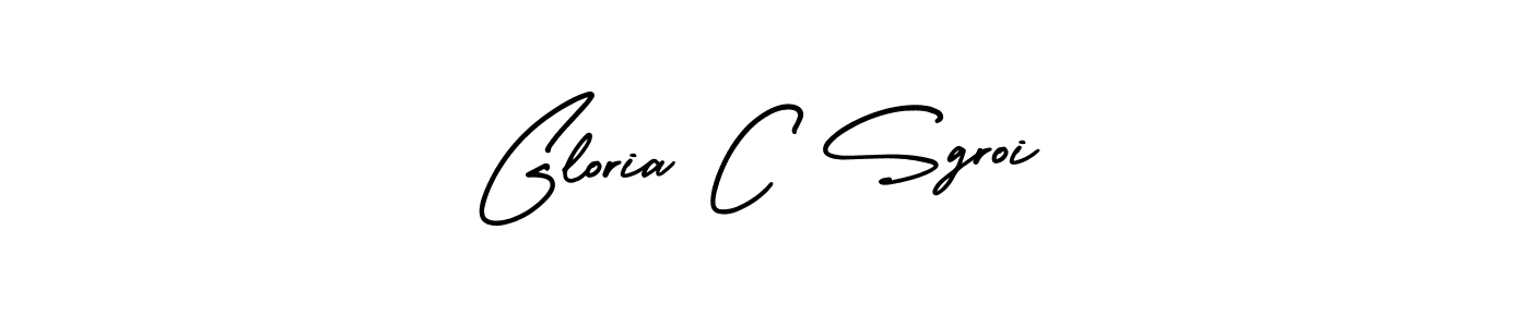 Create a beautiful signature design for name Gloria C Sgroi. With this signature (AmerikaSignatureDemo-Regular) fonts, you can make a handwritten signature for free. Gloria C Sgroi signature style 3 images and pictures png