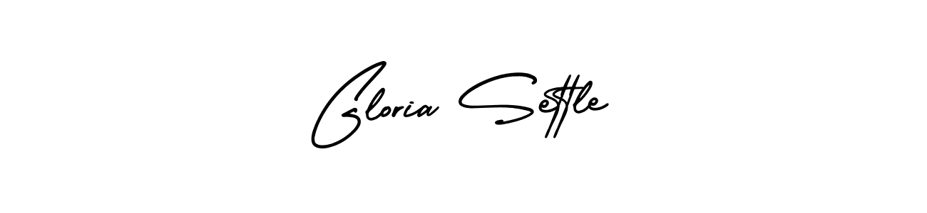 Use a signature maker to create a handwritten signature online. With this signature software, you can design (AmerikaSignatureDemo-Regular) your own signature for name Gloria Settle. Gloria Settle signature style 3 images and pictures png