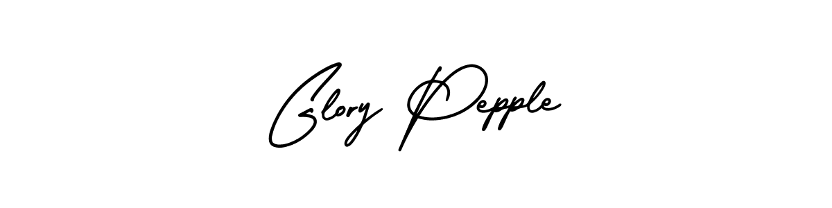 Create a beautiful signature design for name Glory Pepple. With this signature (AmerikaSignatureDemo-Regular) fonts, you can make a handwritten signature for free. Glory Pepple signature style 3 images and pictures png