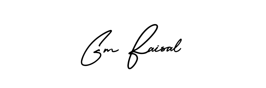 AmerikaSignatureDemo-Regular is a professional signature style that is perfect for those who want to add a touch of class to their signature. It is also a great choice for those who want to make their signature more unique. Get Gm Faisal name to fancy signature for free. Gm Faisal signature style 3 images and pictures png