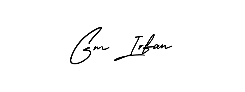 It looks lik you need a new signature style for name Gm Irfan. Design unique handwritten (AmerikaSignatureDemo-Regular) signature with our free signature maker in just a few clicks. Gm Irfan signature style 3 images and pictures png
