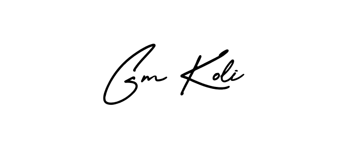 Also You can easily find your signature by using the search form. We will create Gm Koli name handwritten signature images for you free of cost using AmerikaSignatureDemo-Regular sign style. Gm Koli signature style 3 images and pictures png