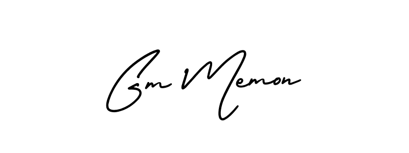 Create a beautiful signature design for name Gm Memon. With this signature (AmerikaSignatureDemo-Regular) fonts, you can make a handwritten signature for free. Gm Memon signature style 3 images and pictures png