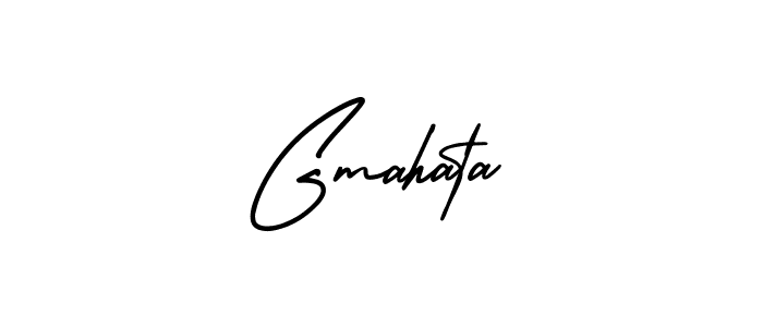 How to make Gmahata signature? AmerikaSignatureDemo-Regular is a professional autograph style. Create handwritten signature for Gmahata name. Gmahata signature style 3 images and pictures png