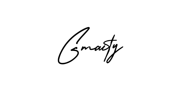 It looks lik you need a new signature style for name Gmaity. Design unique handwritten (AmerikaSignatureDemo-Regular) signature with our free signature maker in just a few clicks. Gmaity signature style 3 images and pictures png