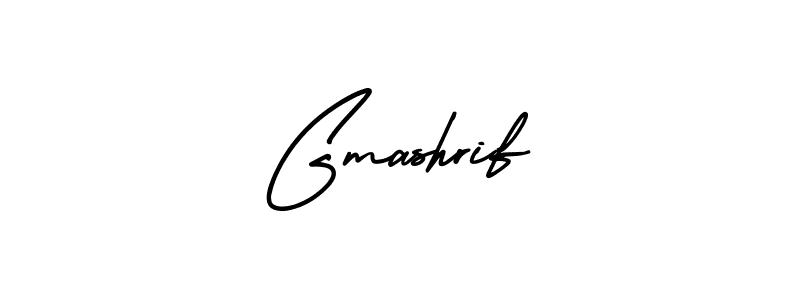 How to Draw Gmashrif signature style? AmerikaSignatureDemo-Regular is a latest design signature styles for name Gmashrif. Gmashrif signature style 3 images and pictures png