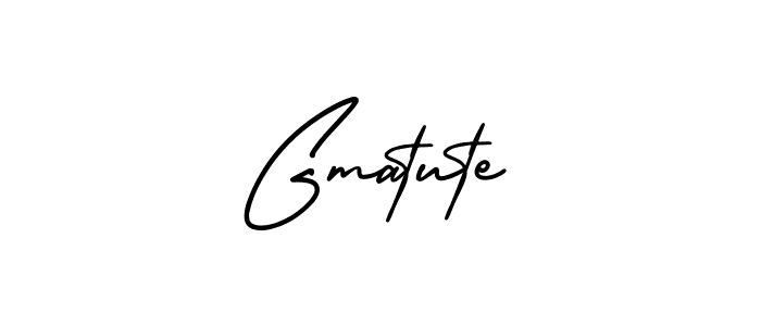 How to make Gmatute signature? AmerikaSignatureDemo-Regular is a professional autograph style. Create handwritten signature for Gmatute name. Gmatute signature style 3 images and pictures png