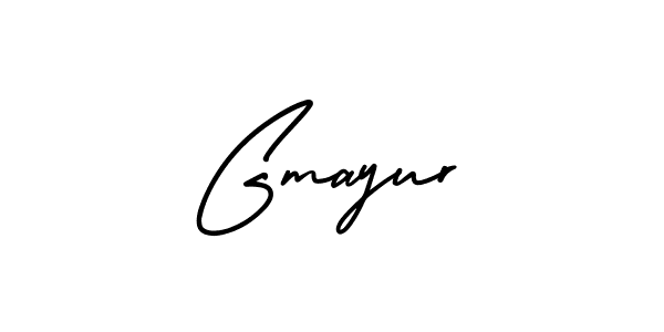 Gmayur stylish signature style. Best Handwritten Sign (AmerikaSignatureDemo-Regular) for my name. Handwritten Signature Collection Ideas for my name Gmayur. Gmayur signature style 3 images and pictures png