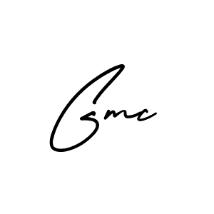 How to make Gmc name signature. Use AmerikaSignatureDemo-Regular style for creating short signs online. This is the latest handwritten sign. Gmc signature style 3 images and pictures png