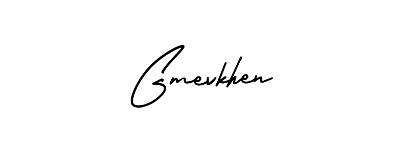Gmevkhen stylish signature style. Best Handwritten Sign (AmerikaSignatureDemo-Regular) for my name. Handwritten Signature Collection Ideas for my name Gmevkhen. Gmevkhen signature style 3 images and pictures png