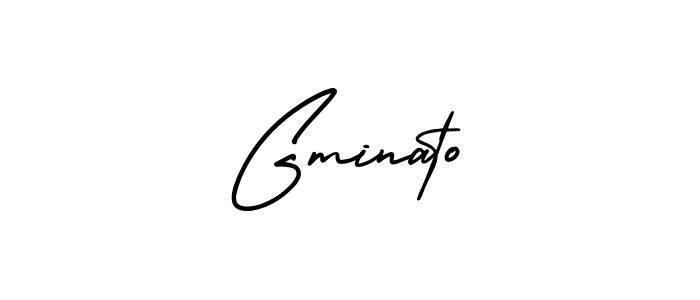 How to Draw Gminato signature style? AmerikaSignatureDemo-Regular is a latest design signature styles for name Gminato. Gminato signature style 3 images and pictures png