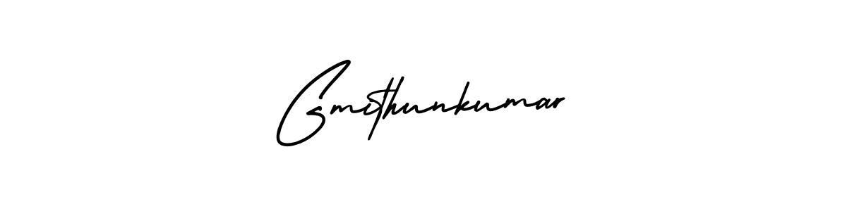 Gmithunkumar stylish signature style. Best Handwritten Sign (AmerikaSignatureDemo-Regular) for my name. Handwritten Signature Collection Ideas for my name Gmithunkumar. Gmithunkumar signature style 3 images and pictures png