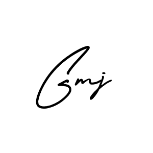 Design your own signature with our free online signature maker. With this signature software, you can create a handwritten (AmerikaSignatureDemo-Regular) signature for name Gmj. Gmj signature style 3 images and pictures png