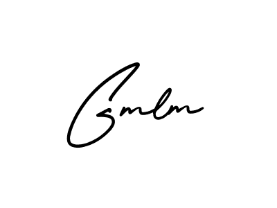 Use a signature maker to create a handwritten signature online. With this signature software, you can design (AmerikaSignatureDemo-Regular) your own signature for name Gmlm. Gmlm signature style 3 images and pictures png