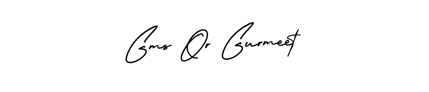 The best way (AmerikaSignatureDemo-Regular) to make a short signature is to pick only two or three words in your name. The name Gms Or Gurmeet include a total of six letters. For converting this name. Gms Or Gurmeet signature style 3 images and pictures png