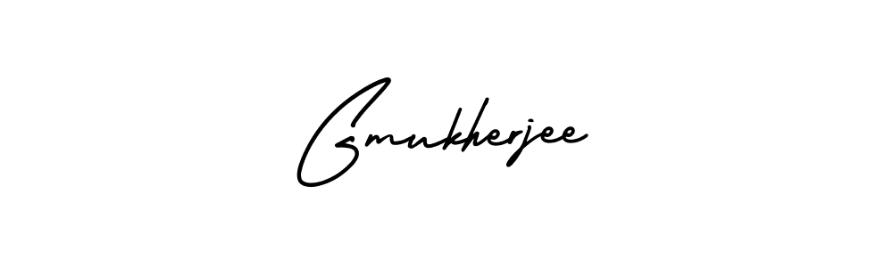 Gmukherjee stylish signature style. Best Handwritten Sign (AmerikaSignatureDemo-Regular) for my name. Handwritten Signature Collection Ideas for my name Gmukherjee. Gmukherjee signature style 3 images and pictures png