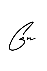 Gn stylish signature style. Best Handwritten Sign (AmerikaSignatureDemo-Regular) for my name. Handwritten Signature Collection Ideas for my name Gn. Gn signature style 3 images and pictures png