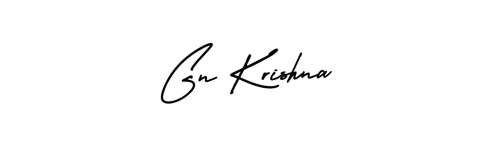 Create a beautiful signature design for name Gn Krishna. With this signature (AmerikaSignatureDemo-Regular) fonts, you can make a handwritten signature for free. Gn Krishna signature style 3 images and pictures png