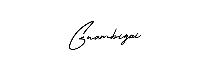 How to Draw Gnambigai signature style? AmerikaSignatureDemo-Regular is a latest design signature styles for name Gnambigai. Gnambigai signature style 3 images and pictures png